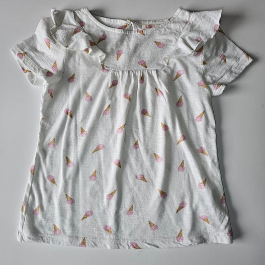 Fat Face Ice-cream T-shirt - Size 5 (best fit)