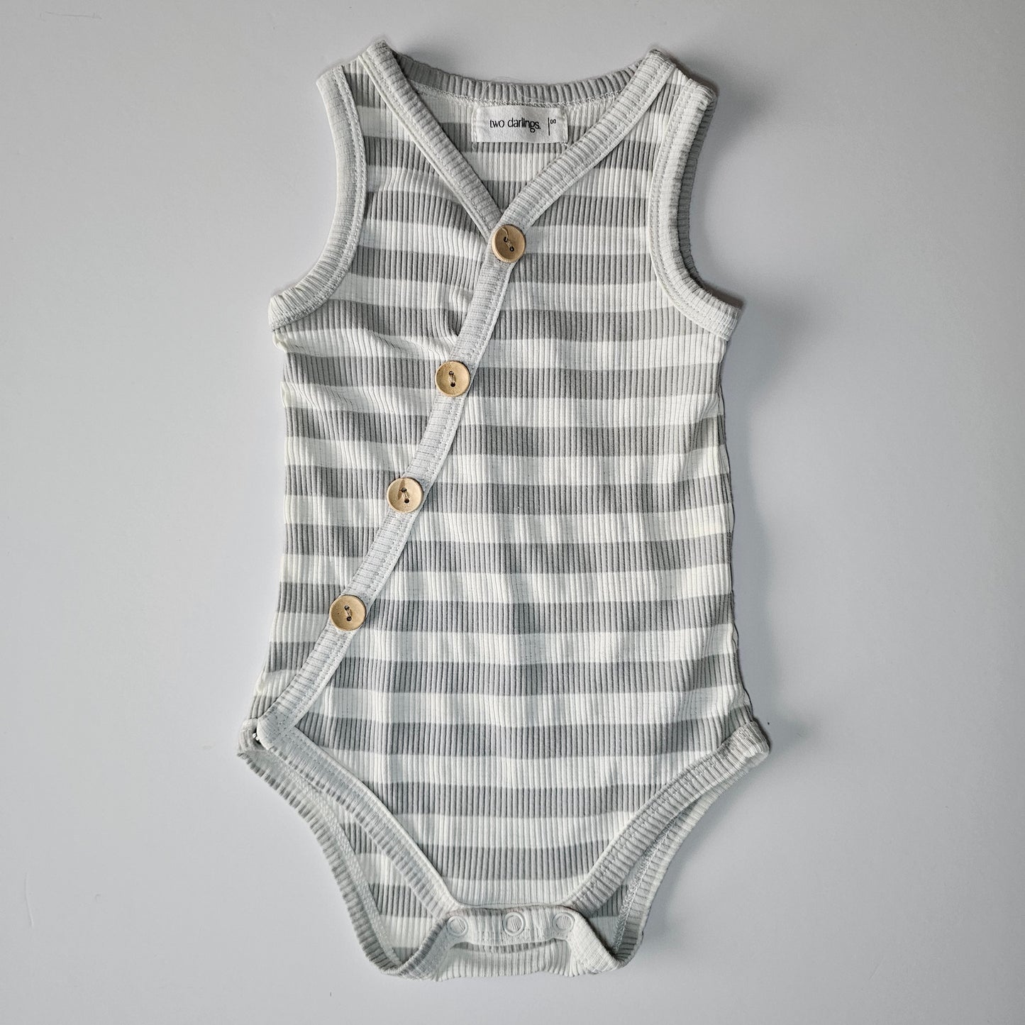 Two Darlings Singlet Bodysuit - Size 3-6m