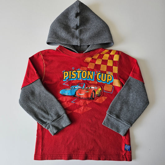 Cars Piston Cup Hooded Top - Size 4 (best fit)