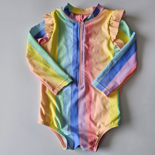 Cotton on Kids Stripe Swimsuit - Size 1