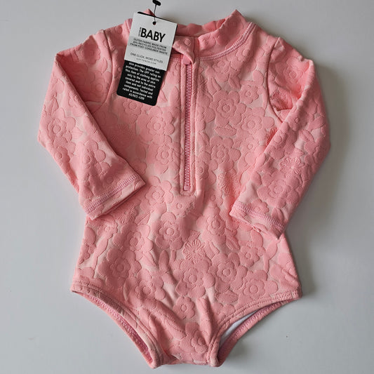 Cotton on Baby Floral Swimsuit *NEW* - Size 0-3m