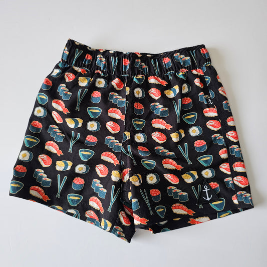 Hello Stranger Sushi Swim Shorts (minor flaw) - Size 5-6