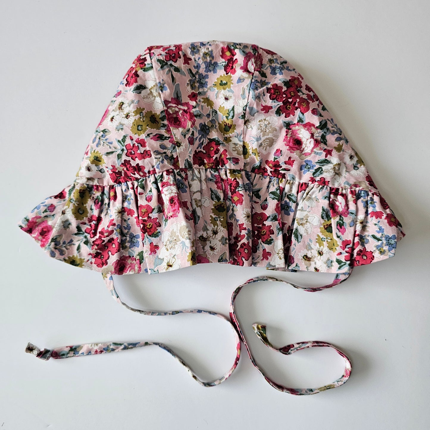 Branko & Birch Floral Bonnet Sunhat - Size 6-12m