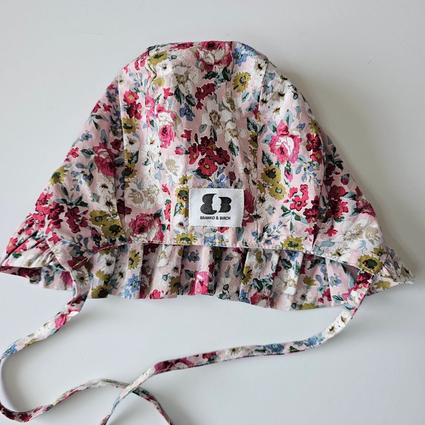 Branko & Birch Floral Bonnet Sunhat - Size 6-12m