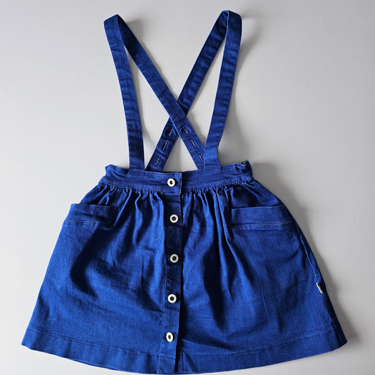 Lacey Lane Denim Suspender Skirt - Size 6