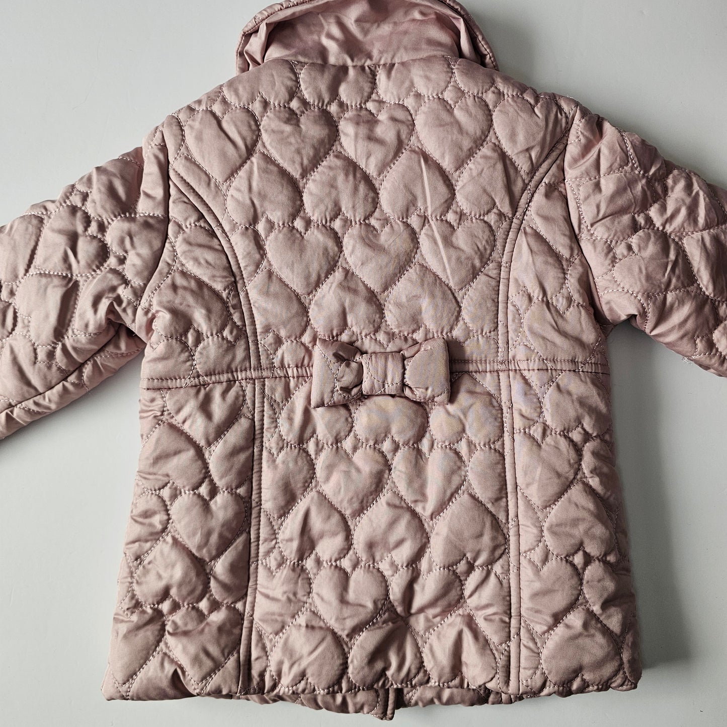 Riley & James Quilted Heart Fleece Lined Jacket - Size 2