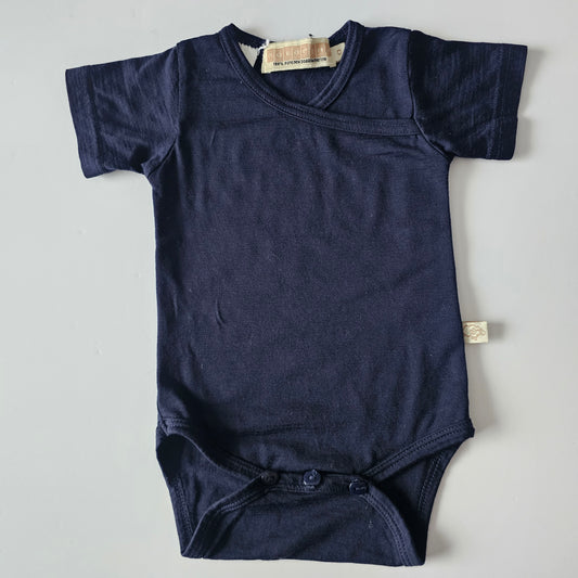 Mokopuna Merino s/s Bodysuit - Size 6-12m