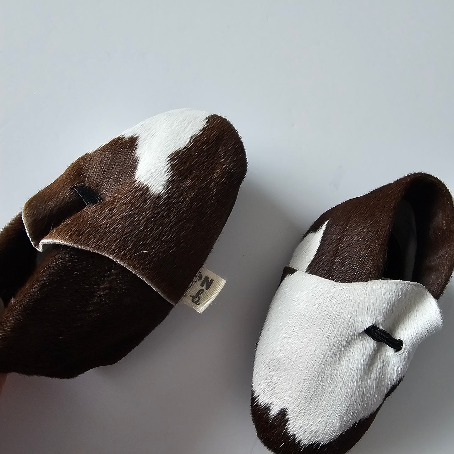 Nature Baby Cowhide Booties - Size 0-3m