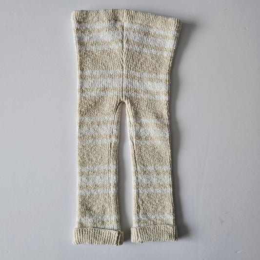 Awamae Textured Cotton Knit Leggings - Size 1-2