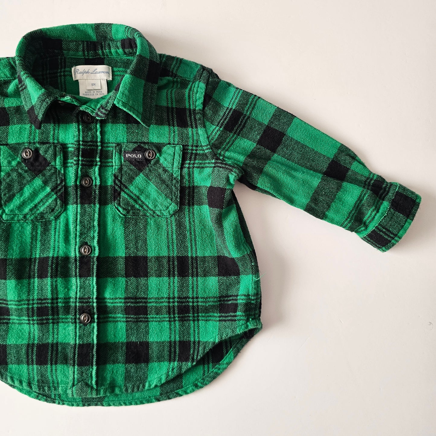 Ralph Lauren Check Shirt - Size 3-6m