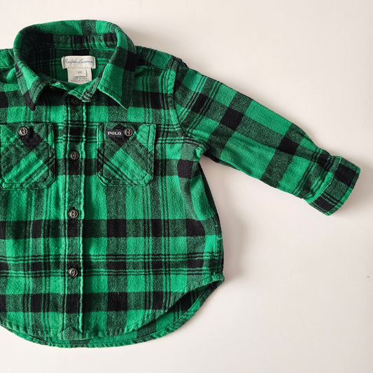 Ralph Lauren Check Shirt - Size 3-6m