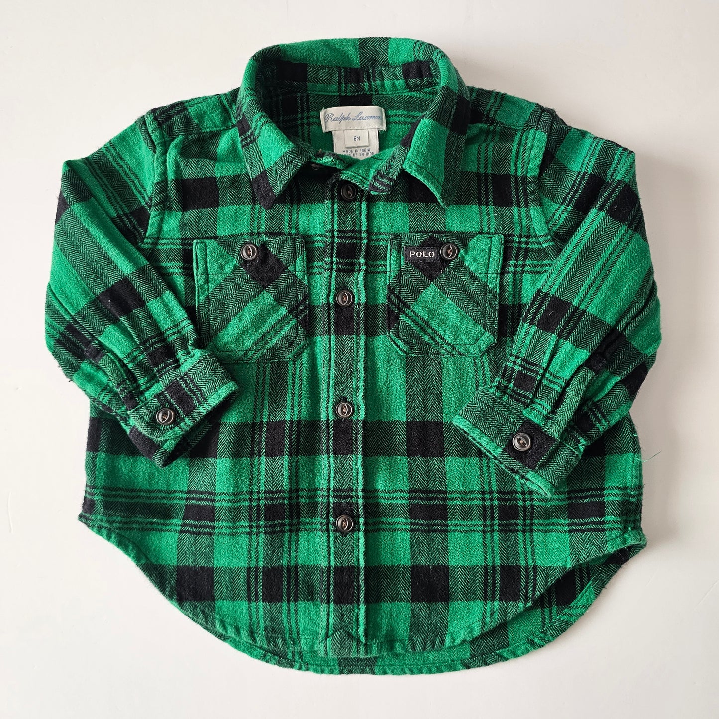 Ralph Lauren Check Shirt - Size 3-6m