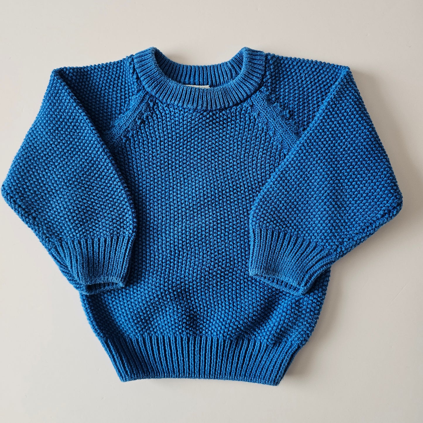 Nature Baby 100% Cotton Knit Jumper - Size 3-6m (best fit)