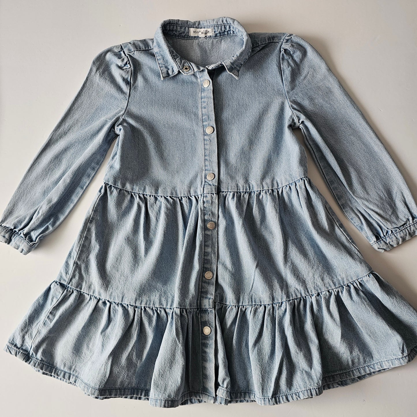 Mac & Elle Denim Dress (minor flaw) - Size 6 (best fit)