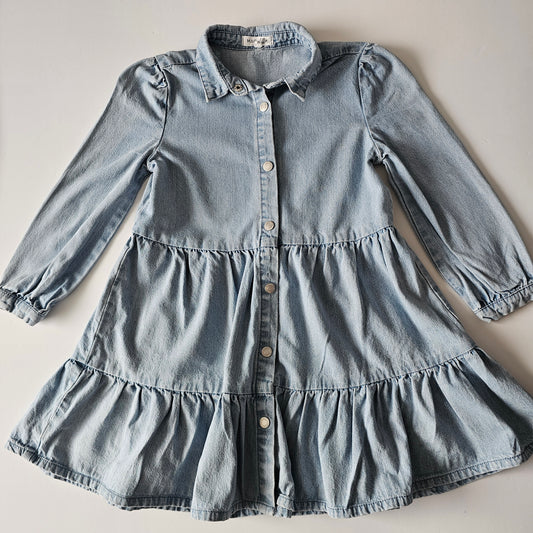 Mac & Elle Denim Dress (minor flaw) - Size 6 (best fit)