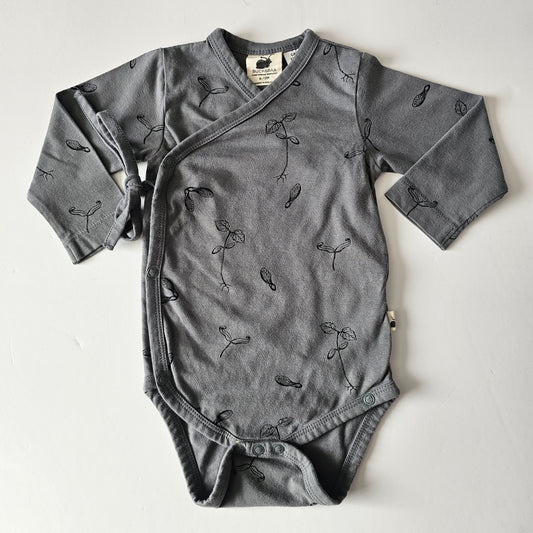 Buck & Baa Kimono Bodysuit - Size 6-12m