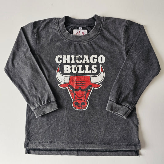 Atilla Cubs Vintage Wash Chicago Bulls Top - Size 4