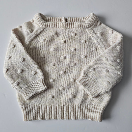 Jamie Kay Fairy Dust Dotty Knit Jumper - Size 3-6m