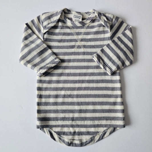 Nature Baby Merino Essential Stripe Top - Size 3-6m