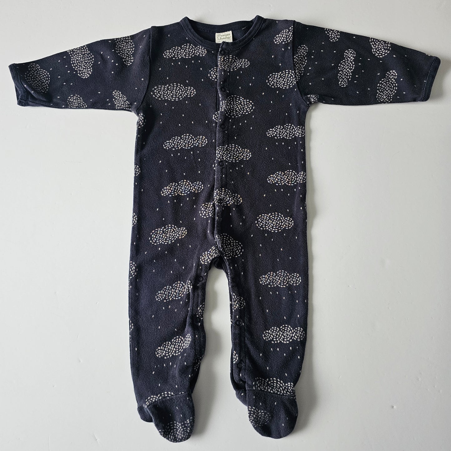 Nature Baby Raincloud Stretch & Grow Onsie - Size 3-6m