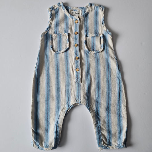 Wilson & Frenchy Stripe Grow Suit - Size 3-6m