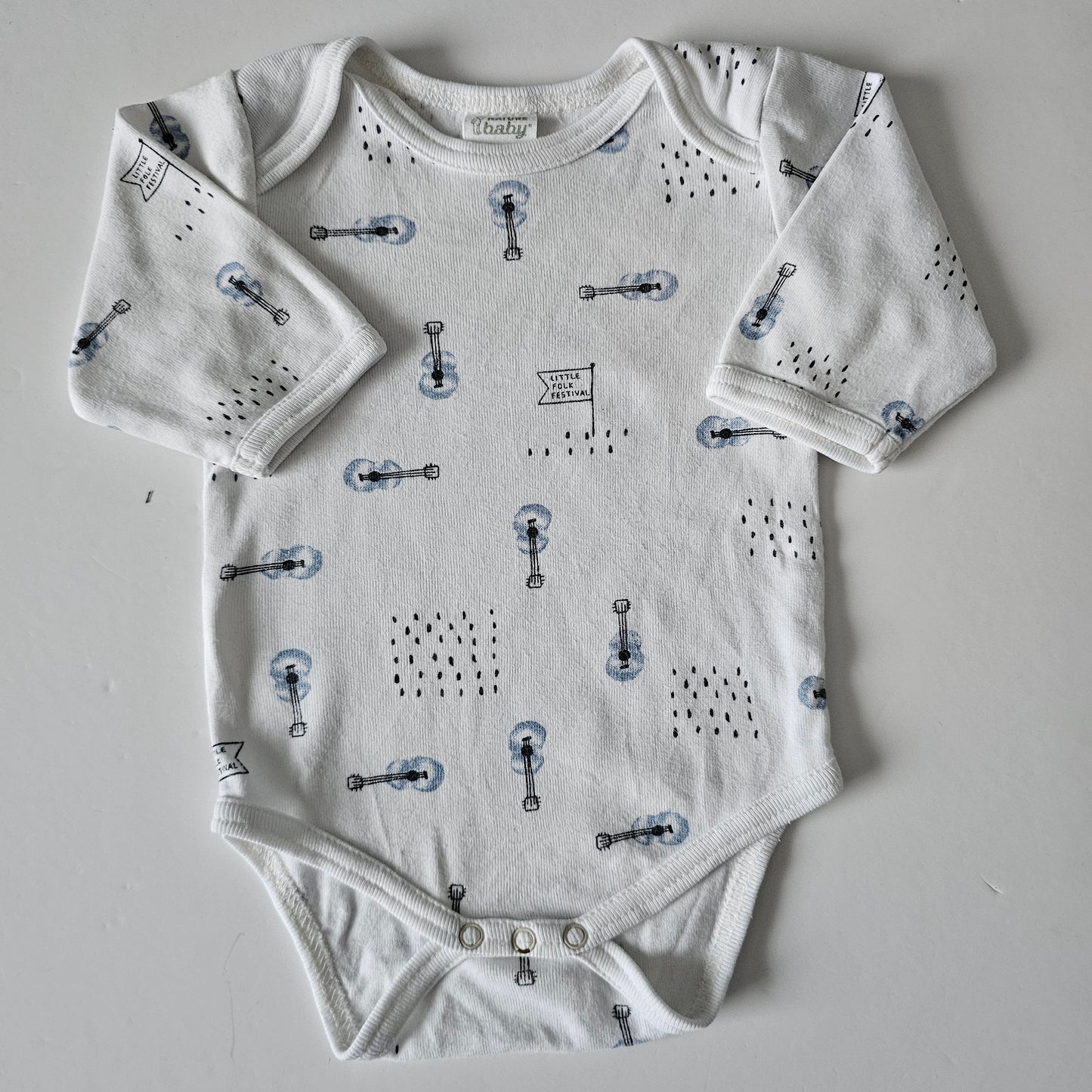 Nature Baby Little Folk Bodysuit - Size 0-3m