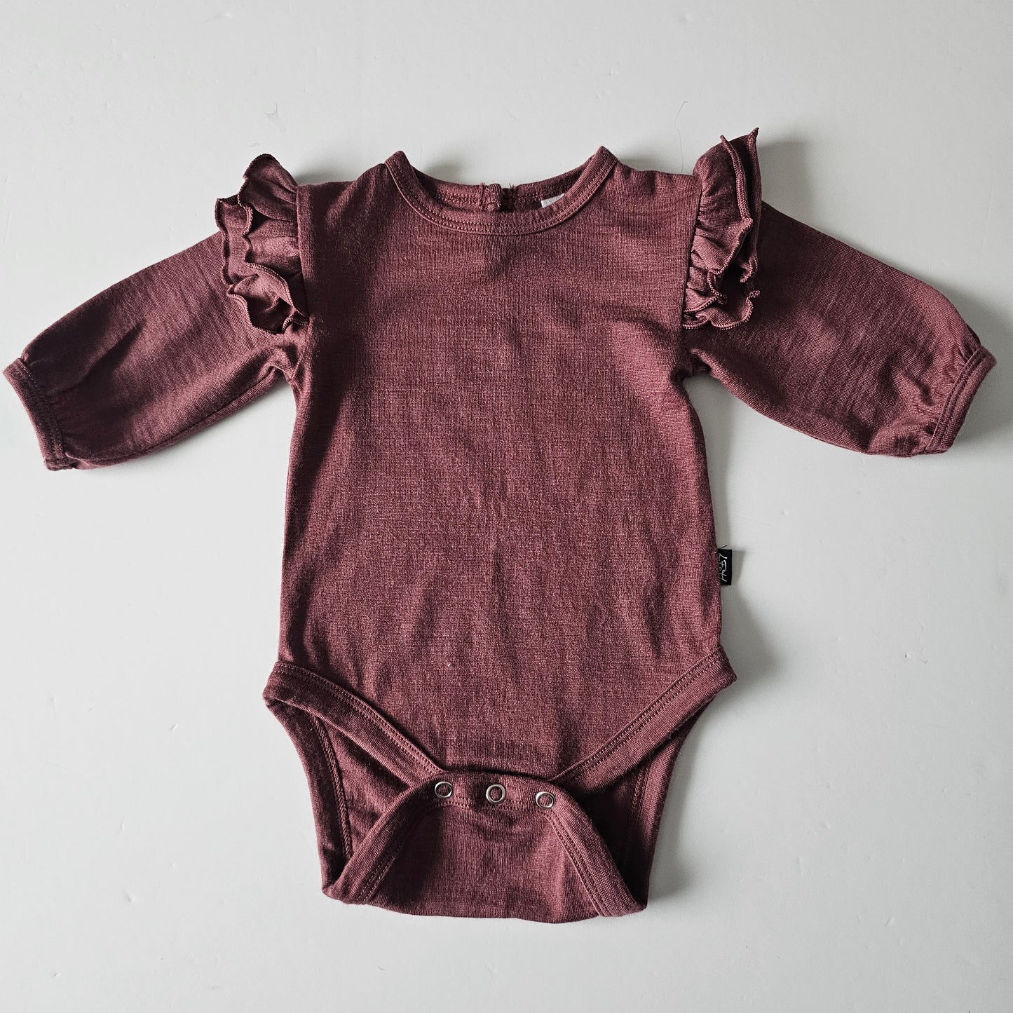 Little Flock of Horrors Merino Luna Bodysuit - Size 0-3m