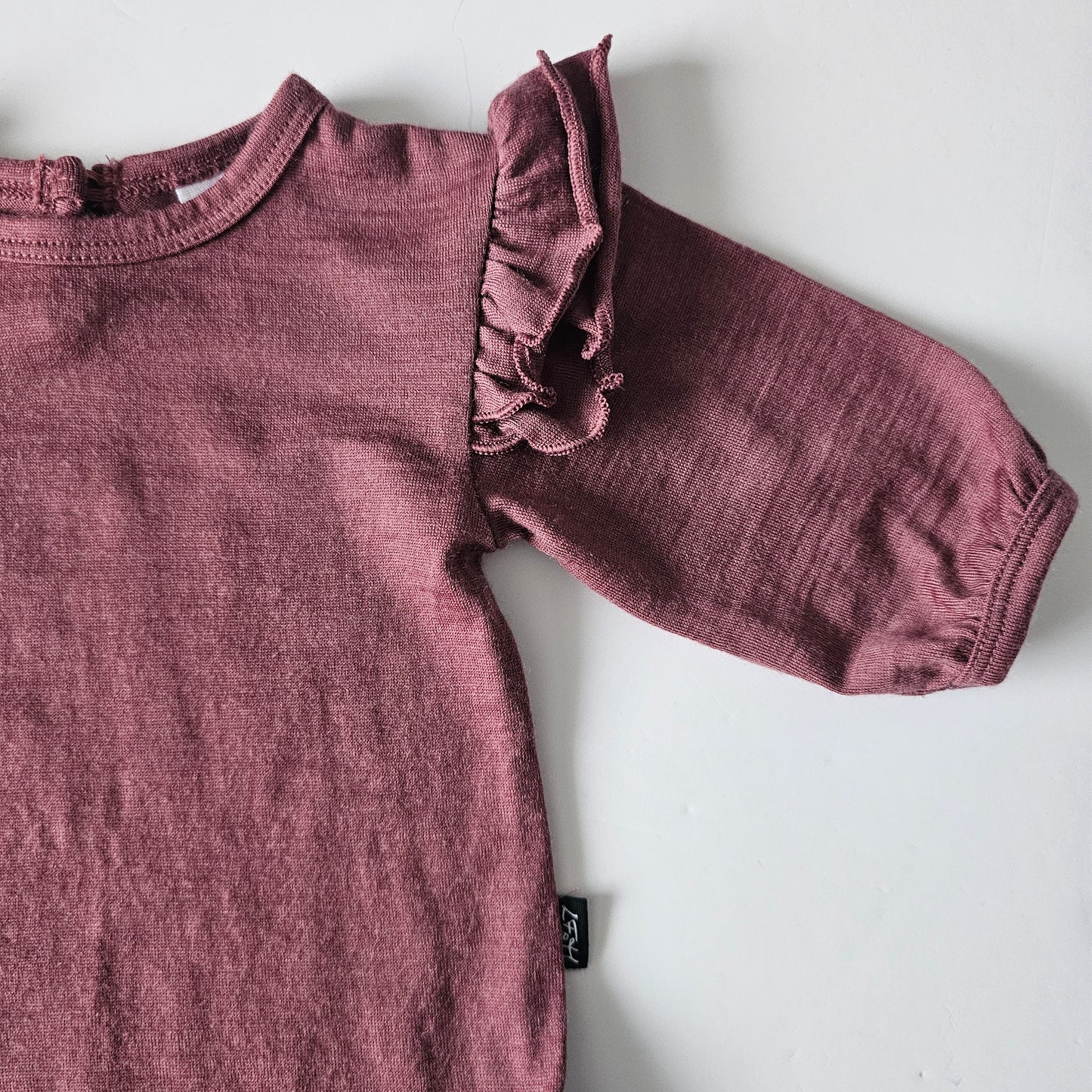 Little Flock of Horrors Merino Luna Bodysuit - Size 0-3m