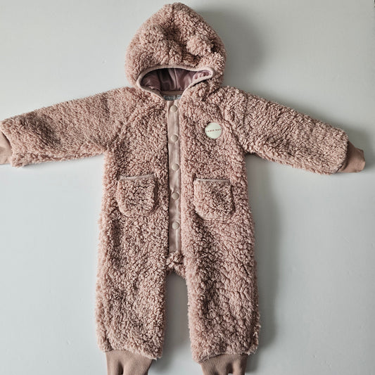 Jamie Kay Bear Sherpa Onepiece - 3-6m
