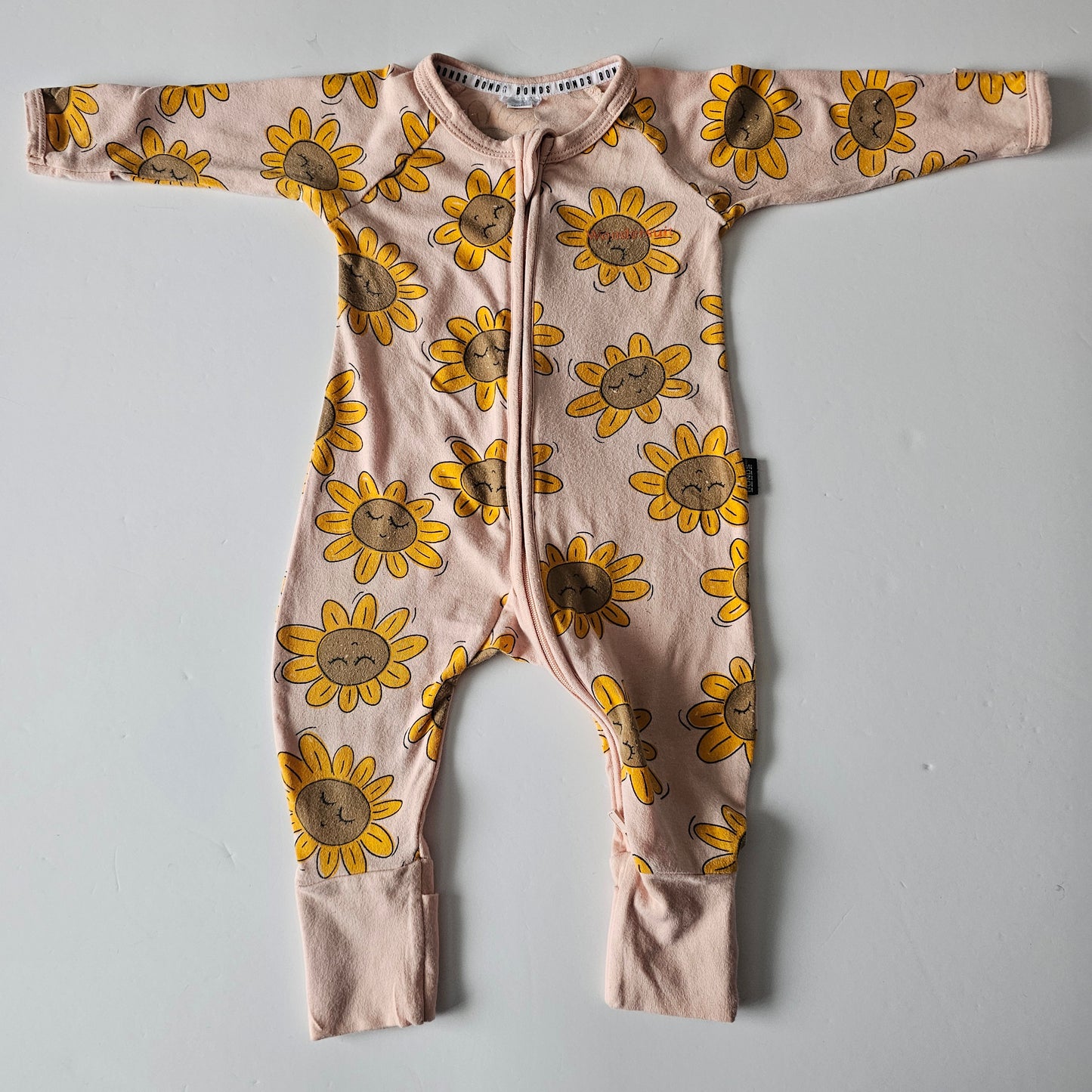 Bonds Sunflower Wondersuit Onsie - Size 0-3m (approx)
