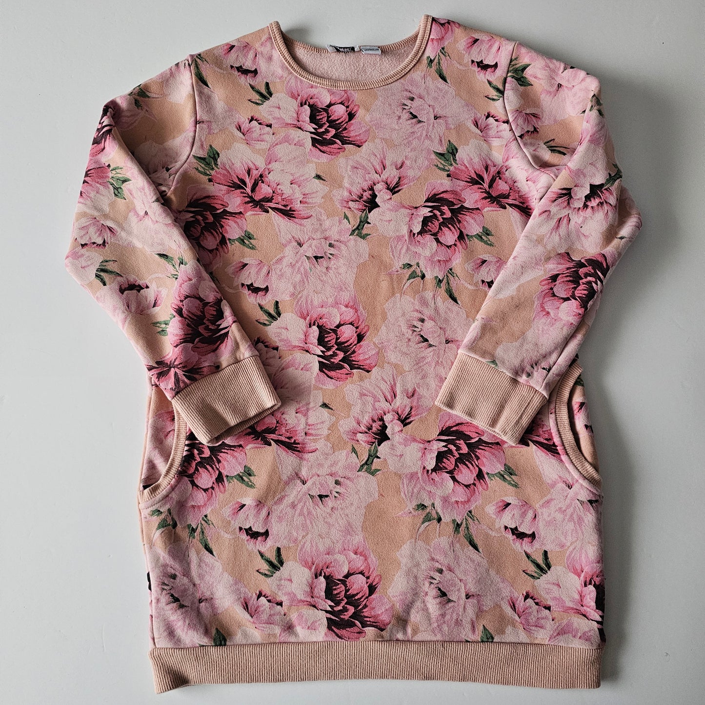 Kissed by Radicool Wild Rose Sweatsher Dress (minor flaw) - Size 8