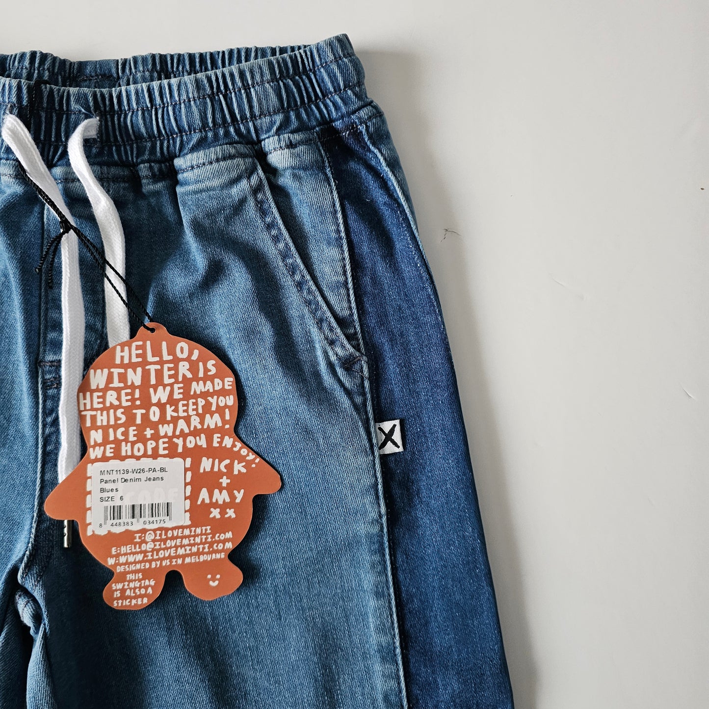 Minti Panel Denim Jeans *BNWT* - Size 6