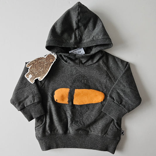Minti Friendly Surfer Furry Pocket Hoodie *BNWT* - Size 1