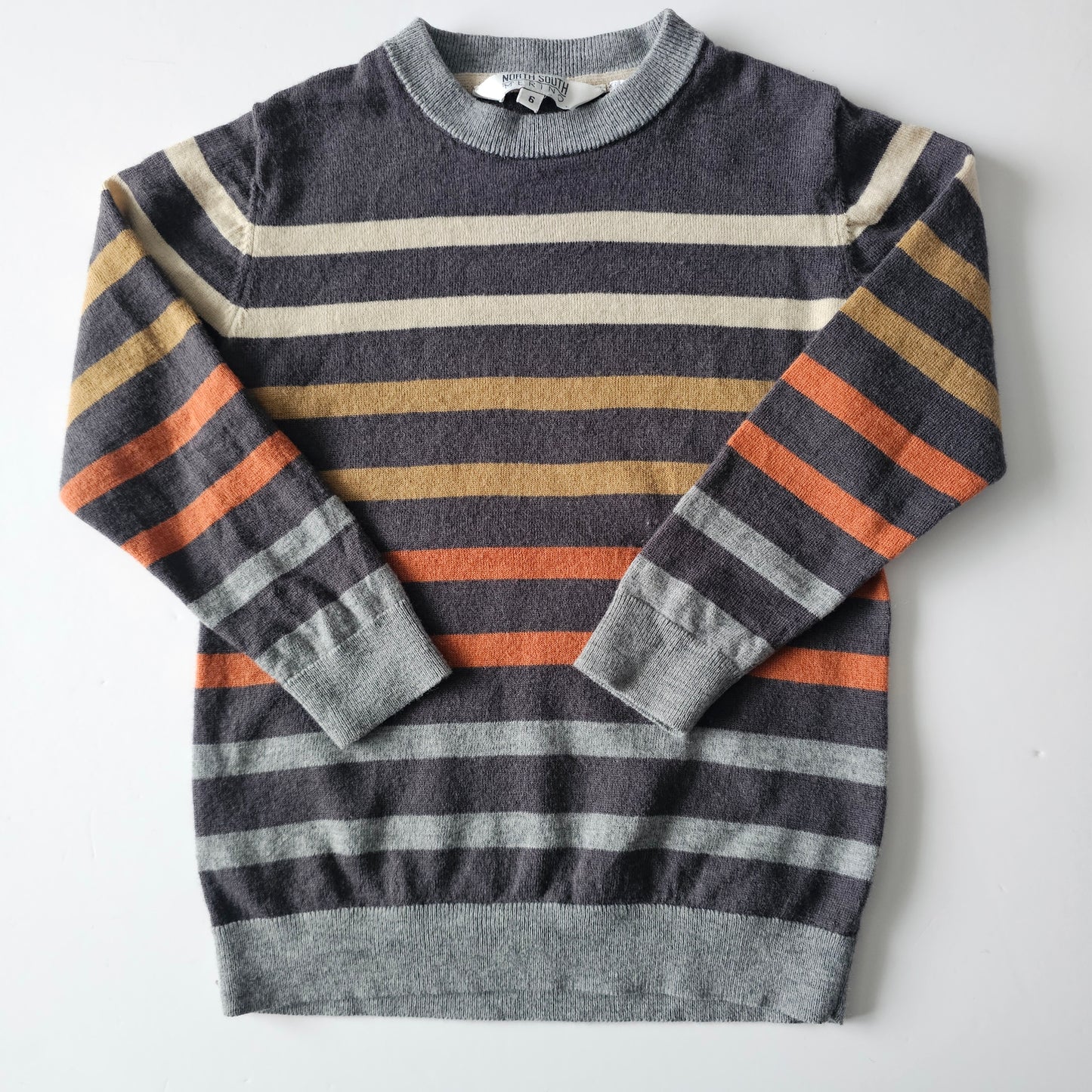 North South Merino Stripe Top - Size 6