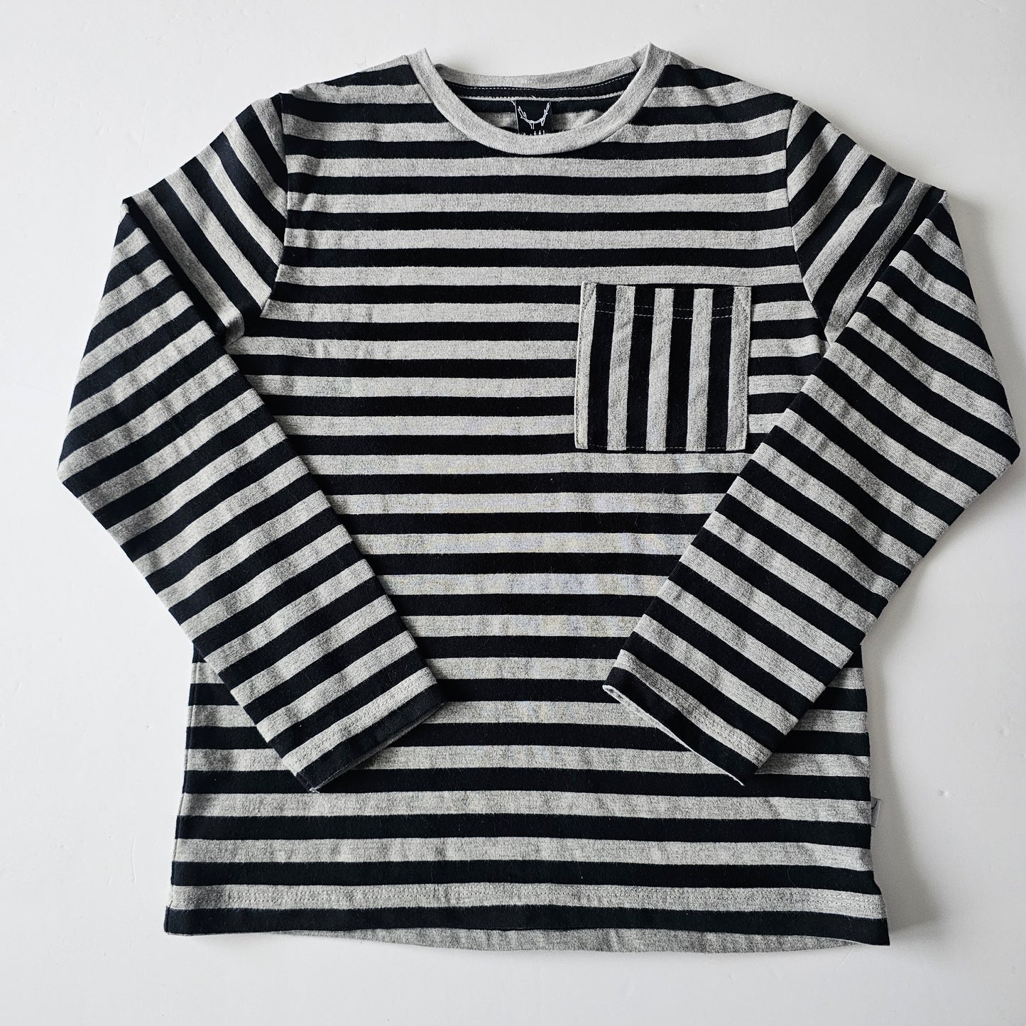 Little Horn Stripe Top - Size 8