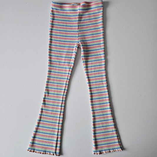 Mac & Elle Ribbed Flare Leggings - Size 6