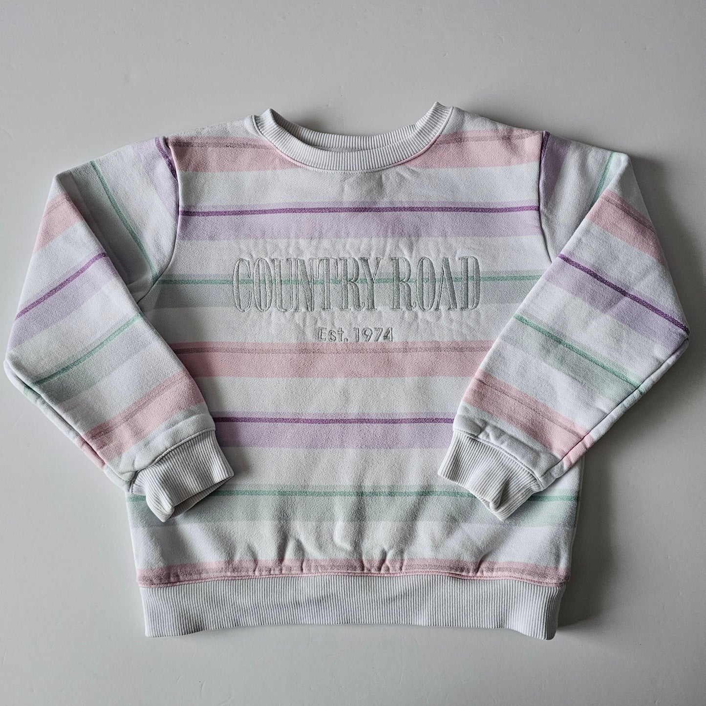 Country Road Heritage Stripe Sweatshirt (flaws) - Size 5