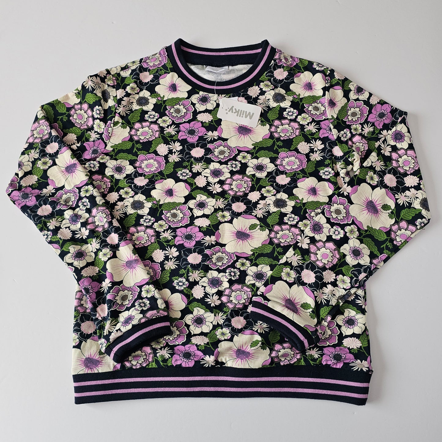 Milky Floral Sweatshirt *BNWT* - Size 12