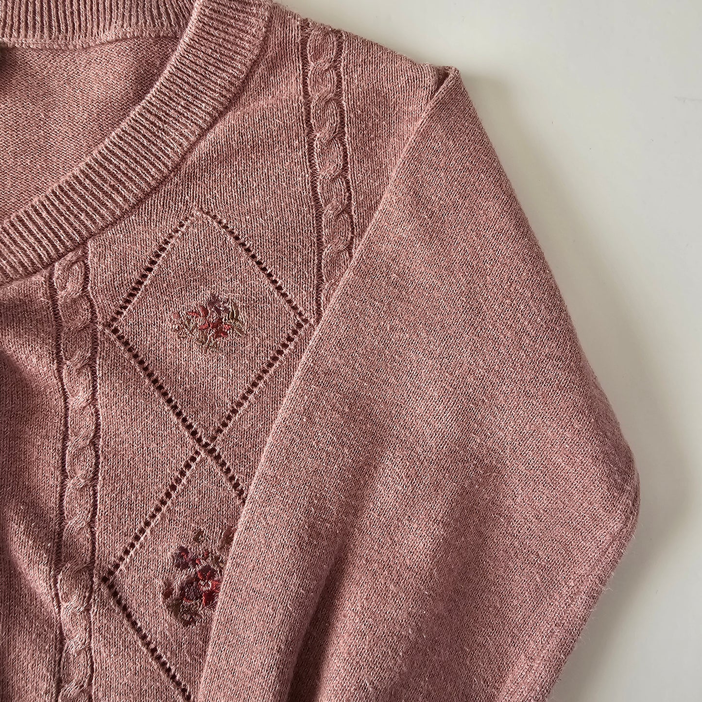 Jamie Kay Dusty Wood Knit Cardigan - Size 3
