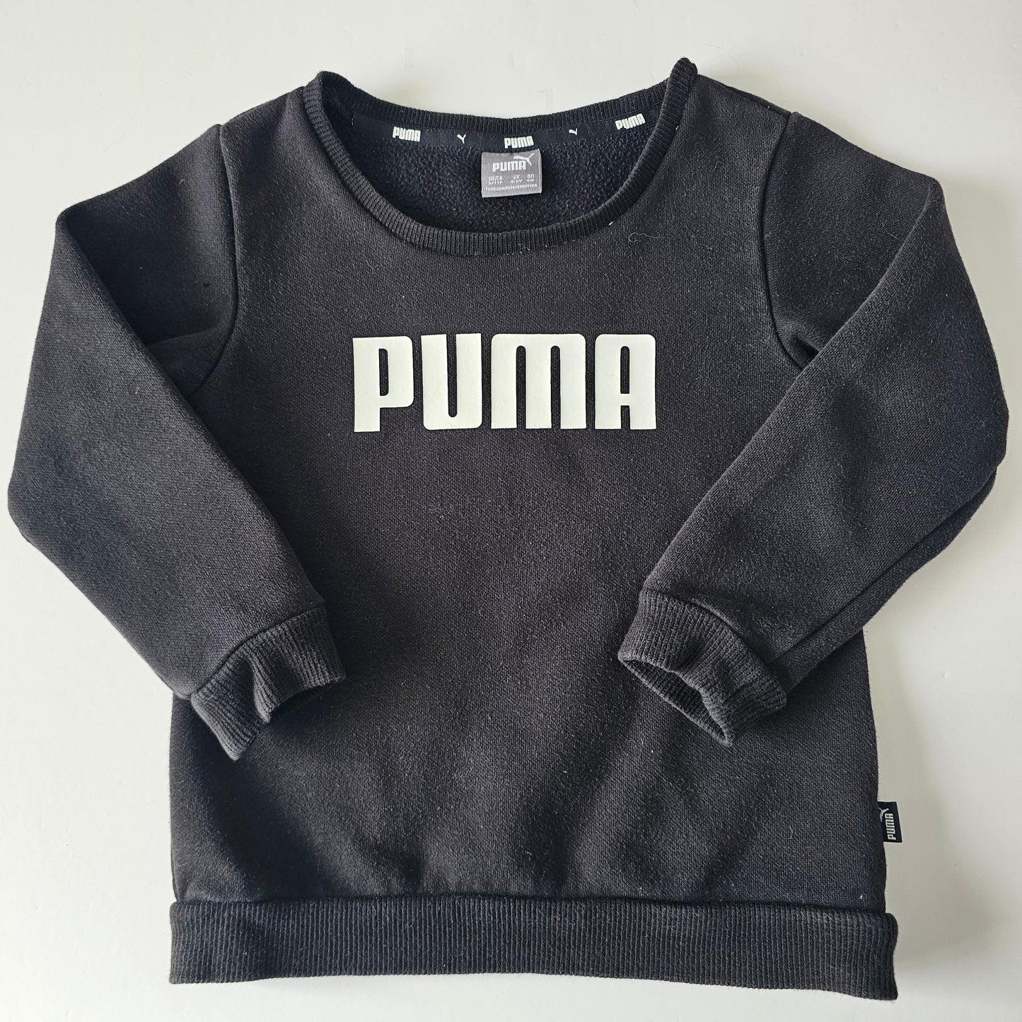 Puma Black Sweatshirt (minor flaw) - Size 3-4