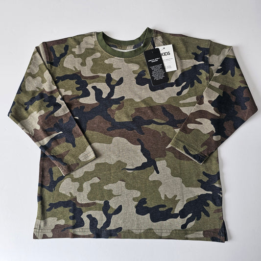 Cotton on Kids Camo Essential Long Sleeve Top *BNWT* - Size 5