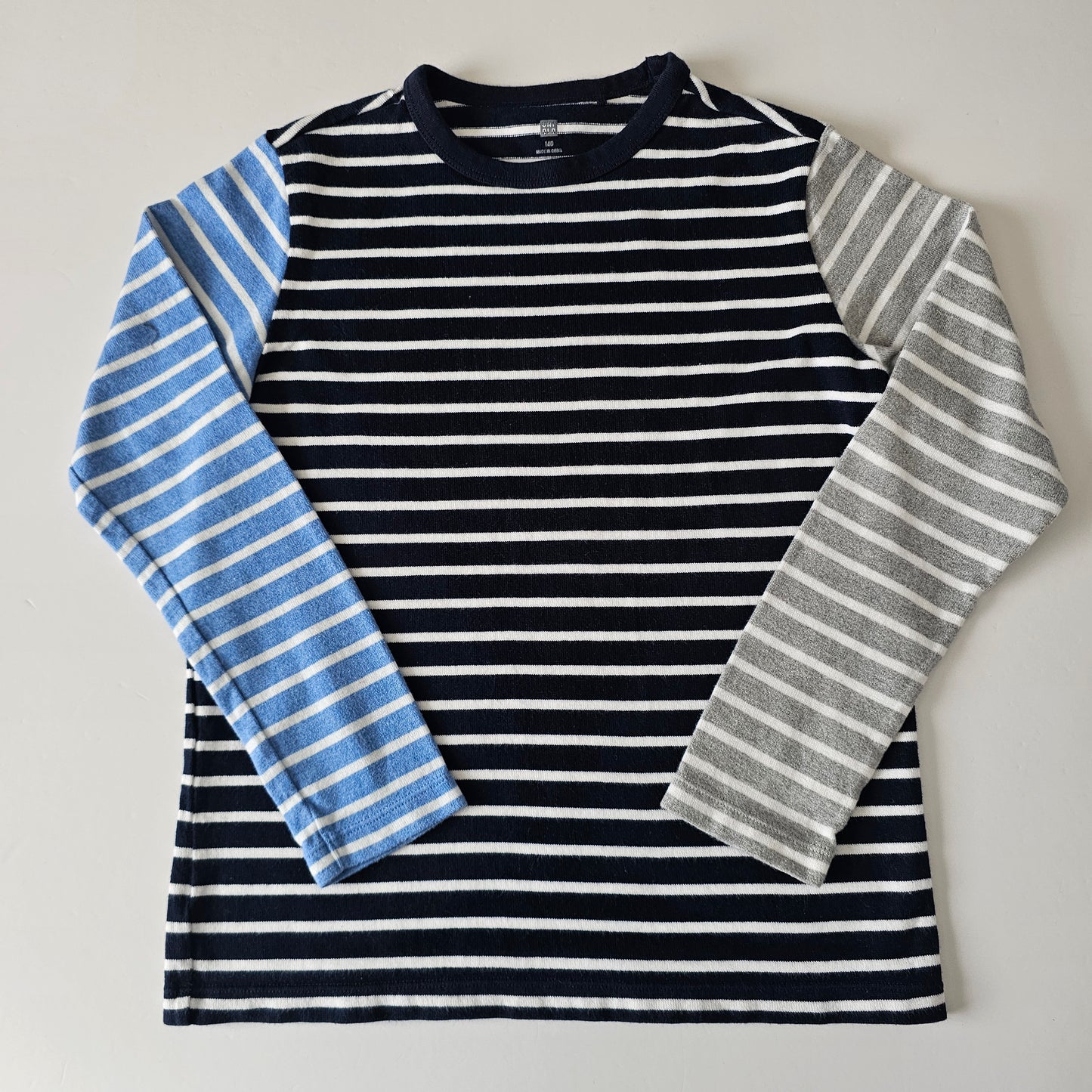 Uniqlo Stripe Long Sleeve Top - Size 10 (140)