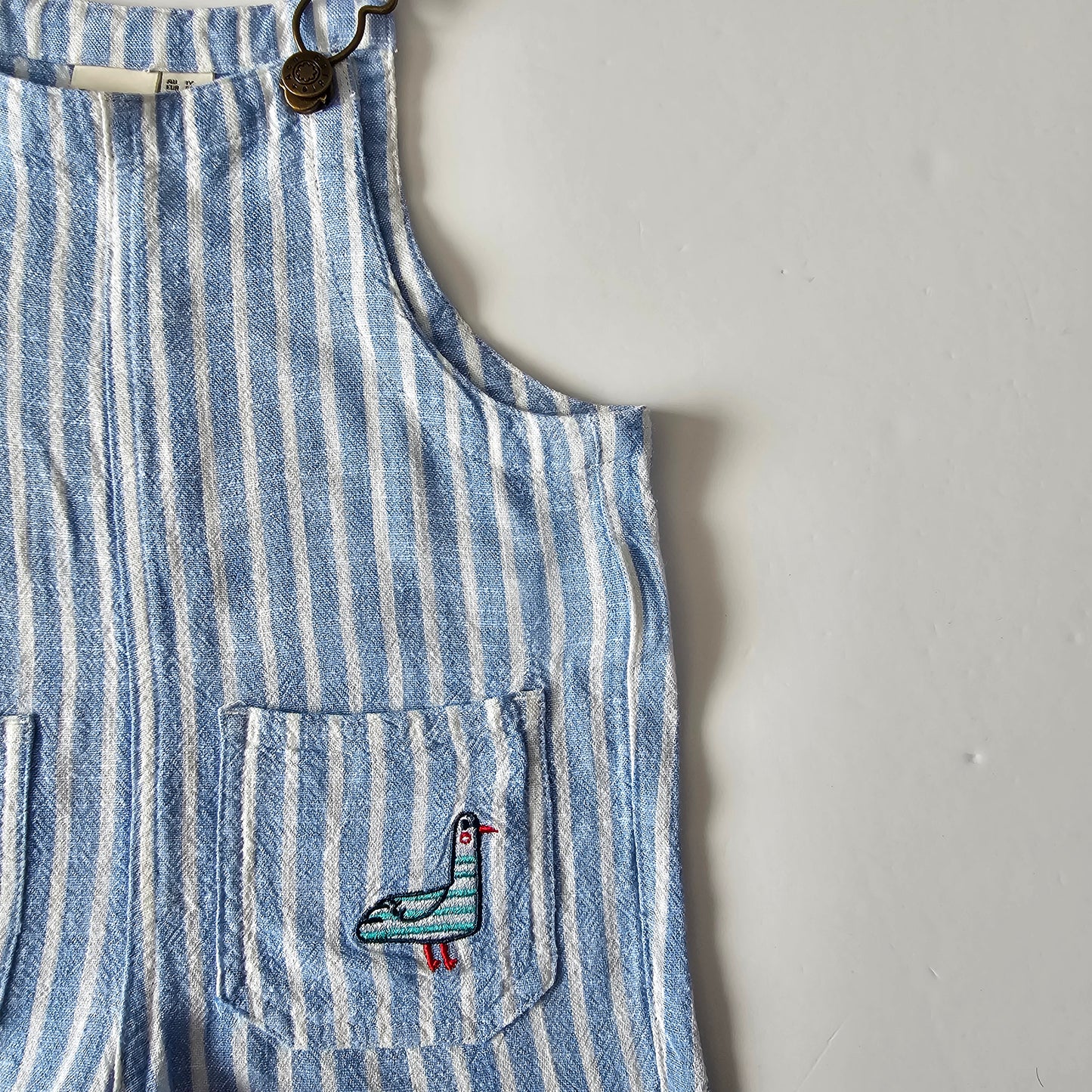 Goldie & Ace Linen Blend Shortalls - Size 1