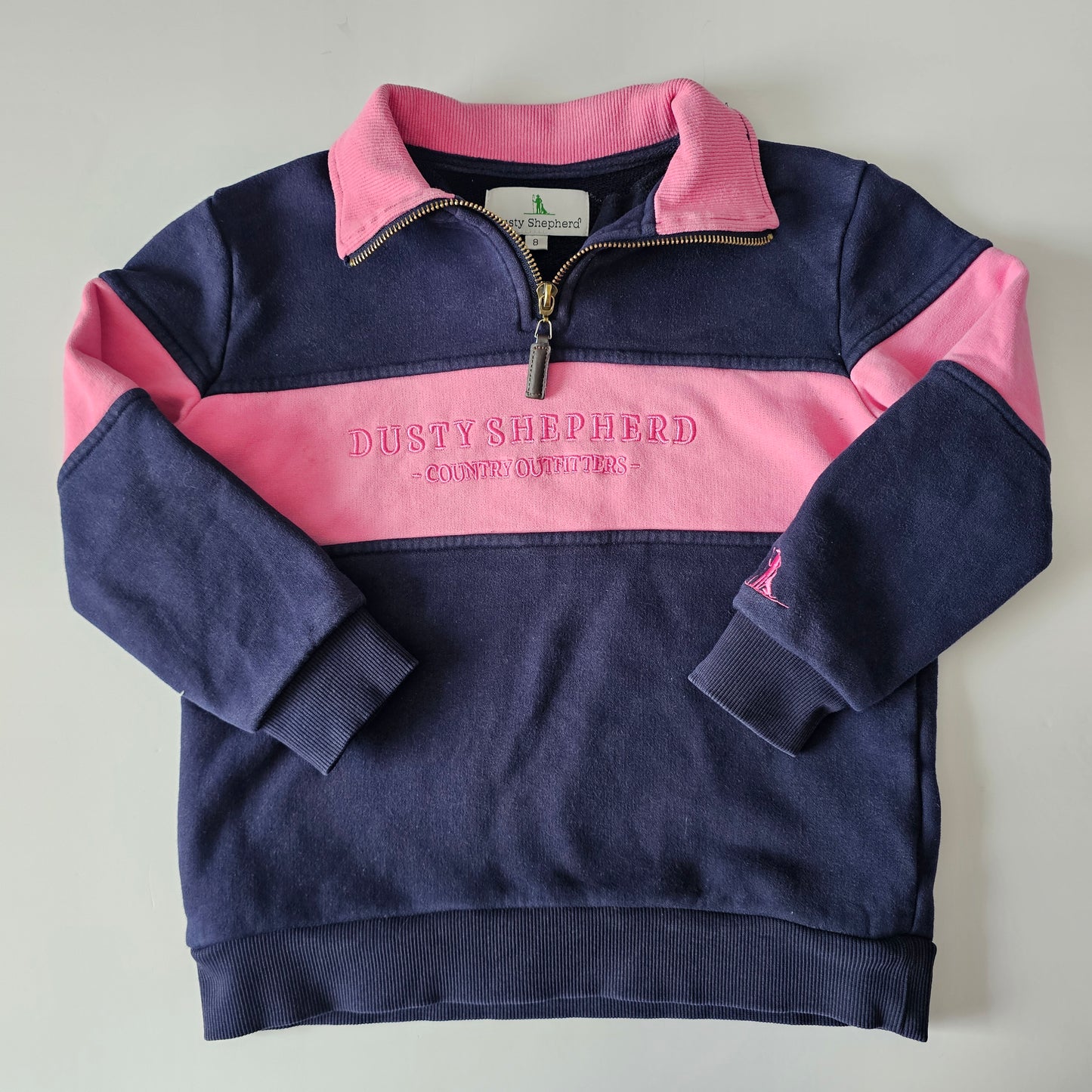 Dusty Shepard Countryside Quarter Zip Sweatshirt - Size 6 (best fit)