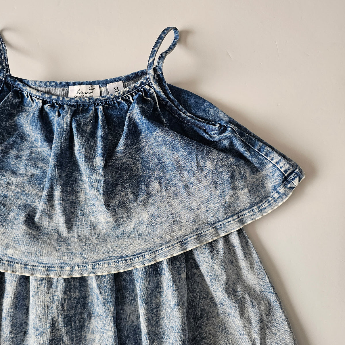 Kissed by Radicool Denim Acid Wash Drees - Size 8