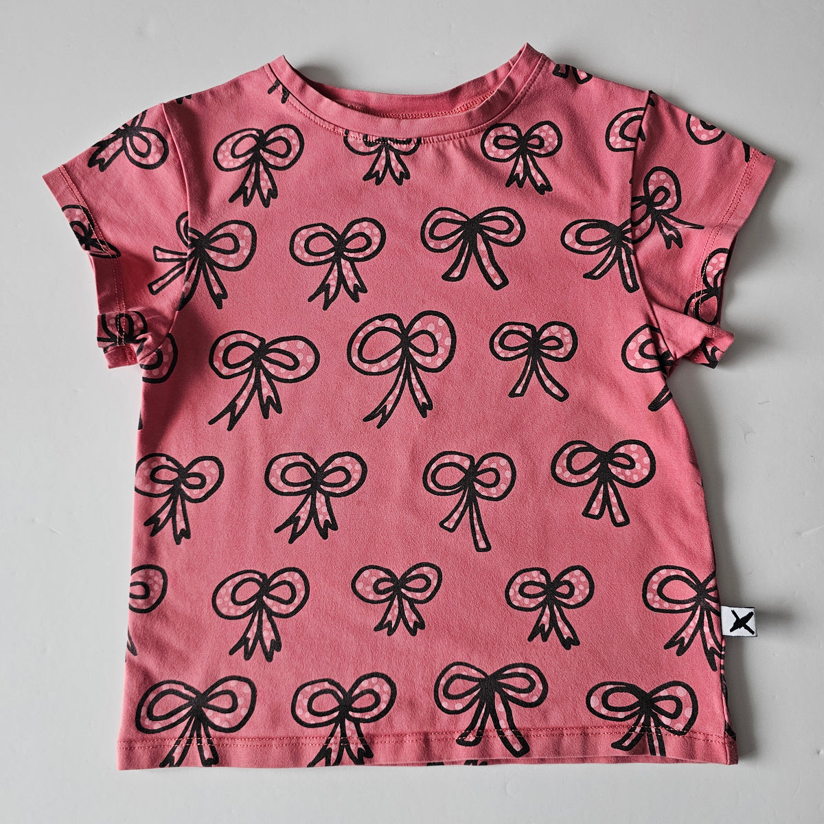 Minti Bow T-shirt (flaw) - Size 3