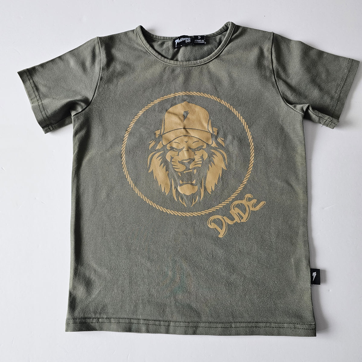 Radicool Lion Dude T-shirt - Size 5