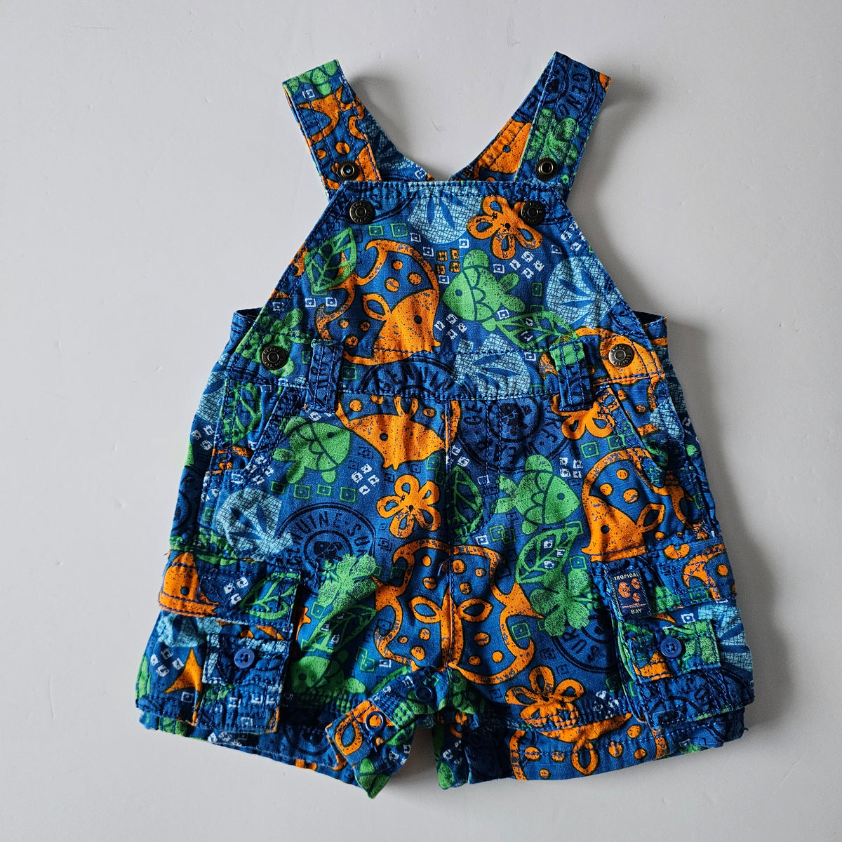 The Children's Place Fish Overalls - Size 0-3m