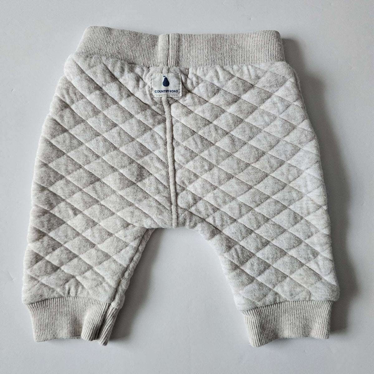 Country Road Quilted Trackpants - Size 0-3m