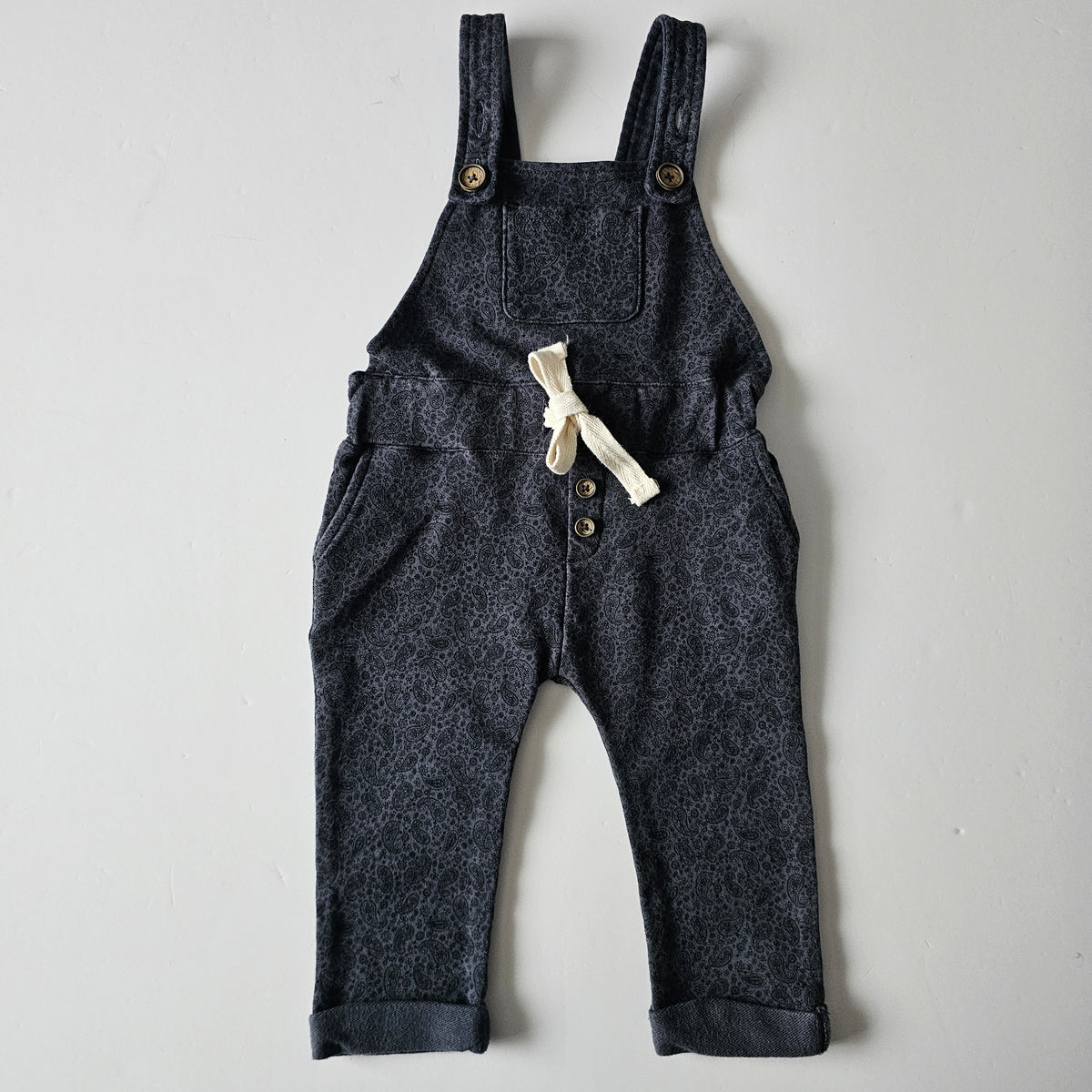 Jamie Kay Paisley Overalls - Size 3-6m